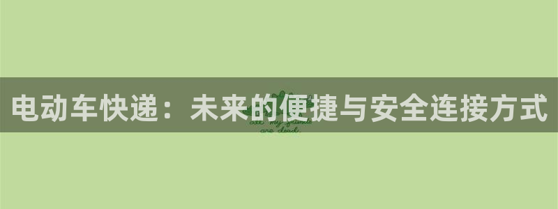 ,优游国际网站怎么注册：电动车快递：