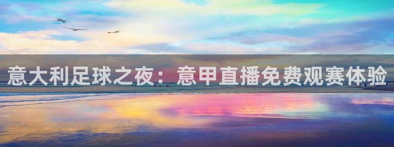 黑白体育在线直播免费观看nba：意大利足球之夜：意甲直播免费观赛体验
